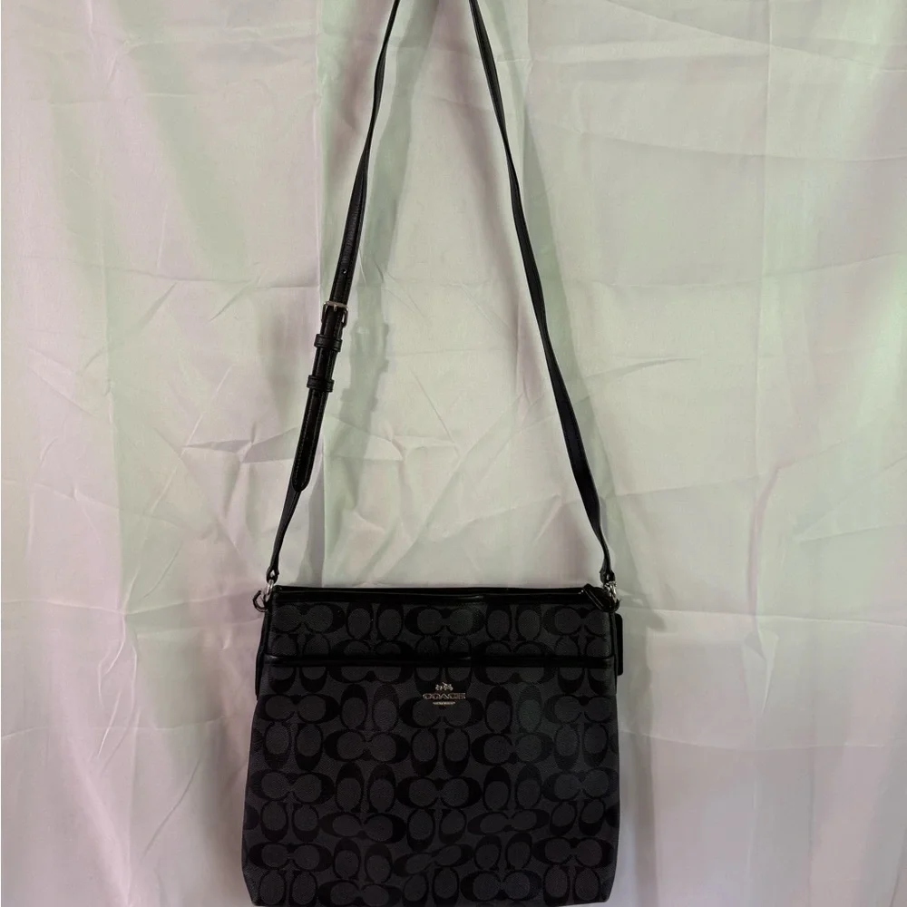 Coach Black Signature Crossbody Bag